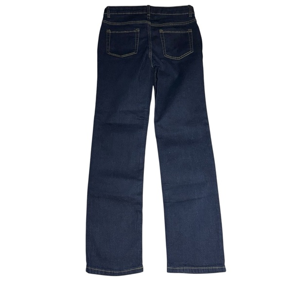 Cat & Jack Girls SZ 14 Dark Blue Denim Jeans Straight Super Stretch NWOT - Picture 2 of 6